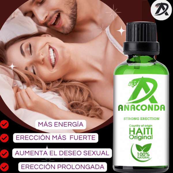 Gota anaconda erección fuerte y prolongada